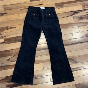 GAP Black 70s Flare Corduroy Pants